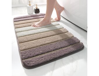 Beige Badmat 50x80cm Microvezel | 28% Korting | Antislip & Absorberend