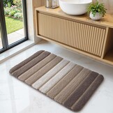 Beige Badmat 50x80cm Microvezel | 28% Korting | Antislip & Absorberend