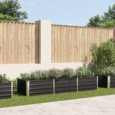 Verhoogde Plantenbak 240x80x45cm Gegalvaniseerd Staal Antraciet - 34% Korting
