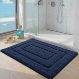 Badmat Antislip Waterabsorberend 40x60cm Marineblauw - 28% Korting