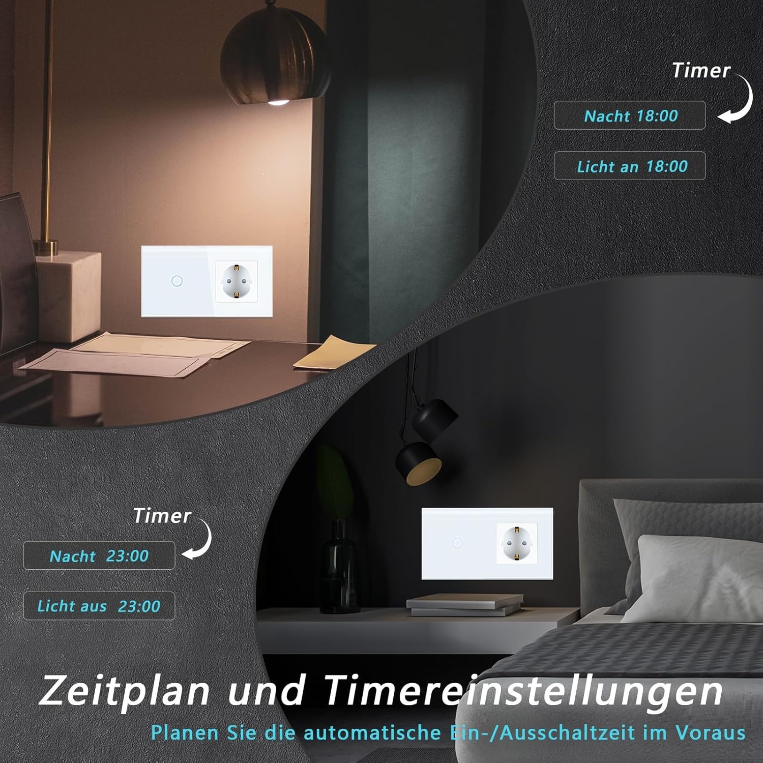 Slimme Lichtschakelaar met Stopcontact | WiFi Spraakbesturing | 31% Korting