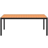 vidaXL Tuintafel 185 cm Aluminium/HKC Bruin - 35% Korting