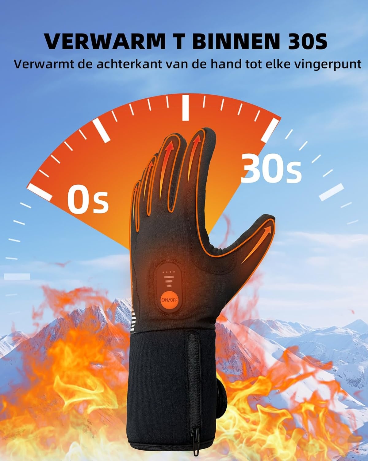 Verwarmde Handschoenen Dames & Heren - Oplaadbaar 7.4V 2500mAh - 77% Korting
