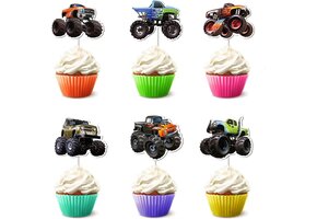24x Mountainbike Cupcake Toppers - Feestdecoratie 71% Korting