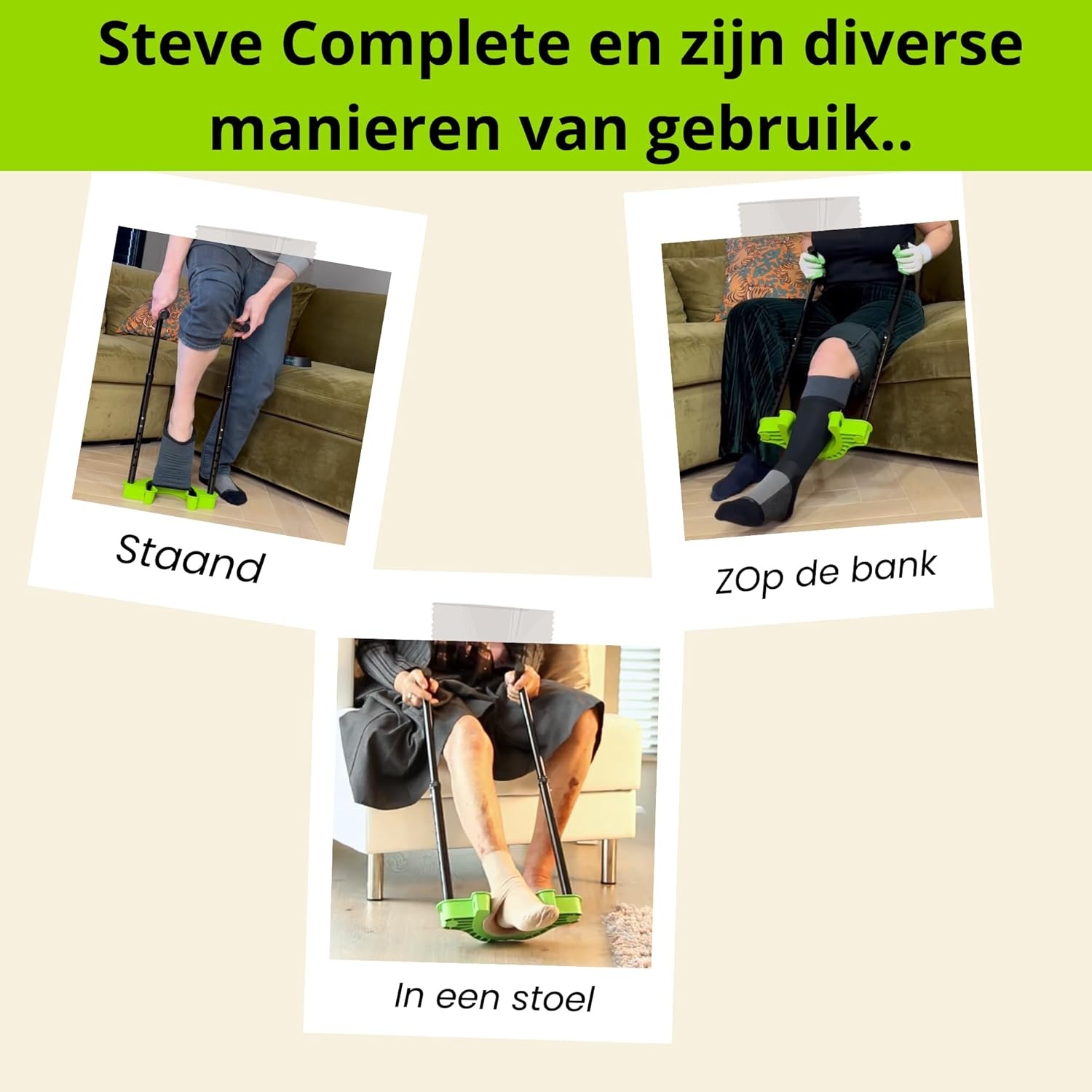Aantrekhulp Compressiekousen Maat S - Zonder Bukken (-34%)