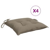 Palletkussens Taupe (4 st.) 50x50 cm Oxford Stof - 33% Korting