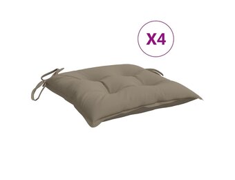 Palletkussens Taupe (4 st.) 50x50 cm Oxford Stof - 33% Korting