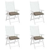 Palletkussens Taupe (4 st.) 50x50 cm Oxford Stof - 33% Korting