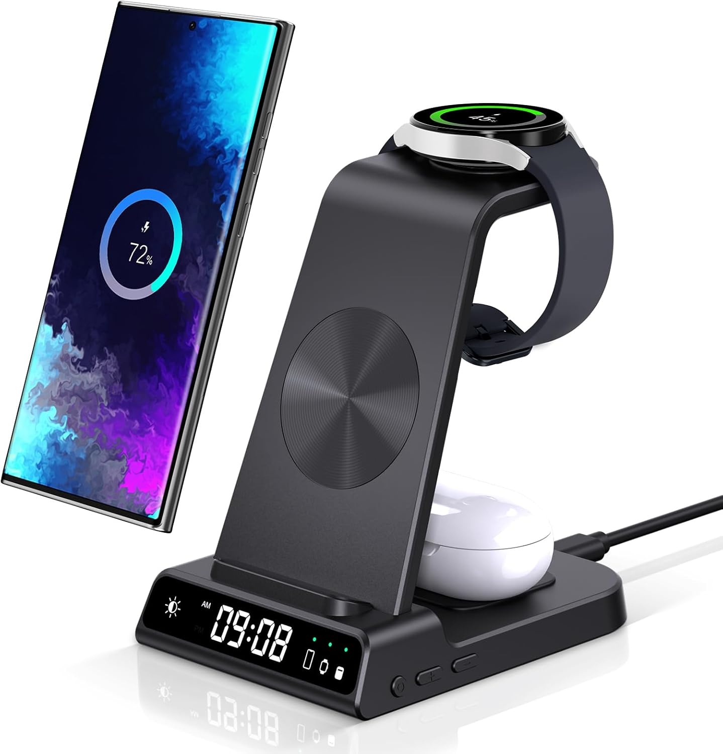 3-in-1 Draadloos Laadstation Samsung & Galaxy Watch - 34% Korting!