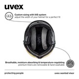 Uvex Skihelm met Vizier - Heren & Dames (54-58cm) - 35% Korting