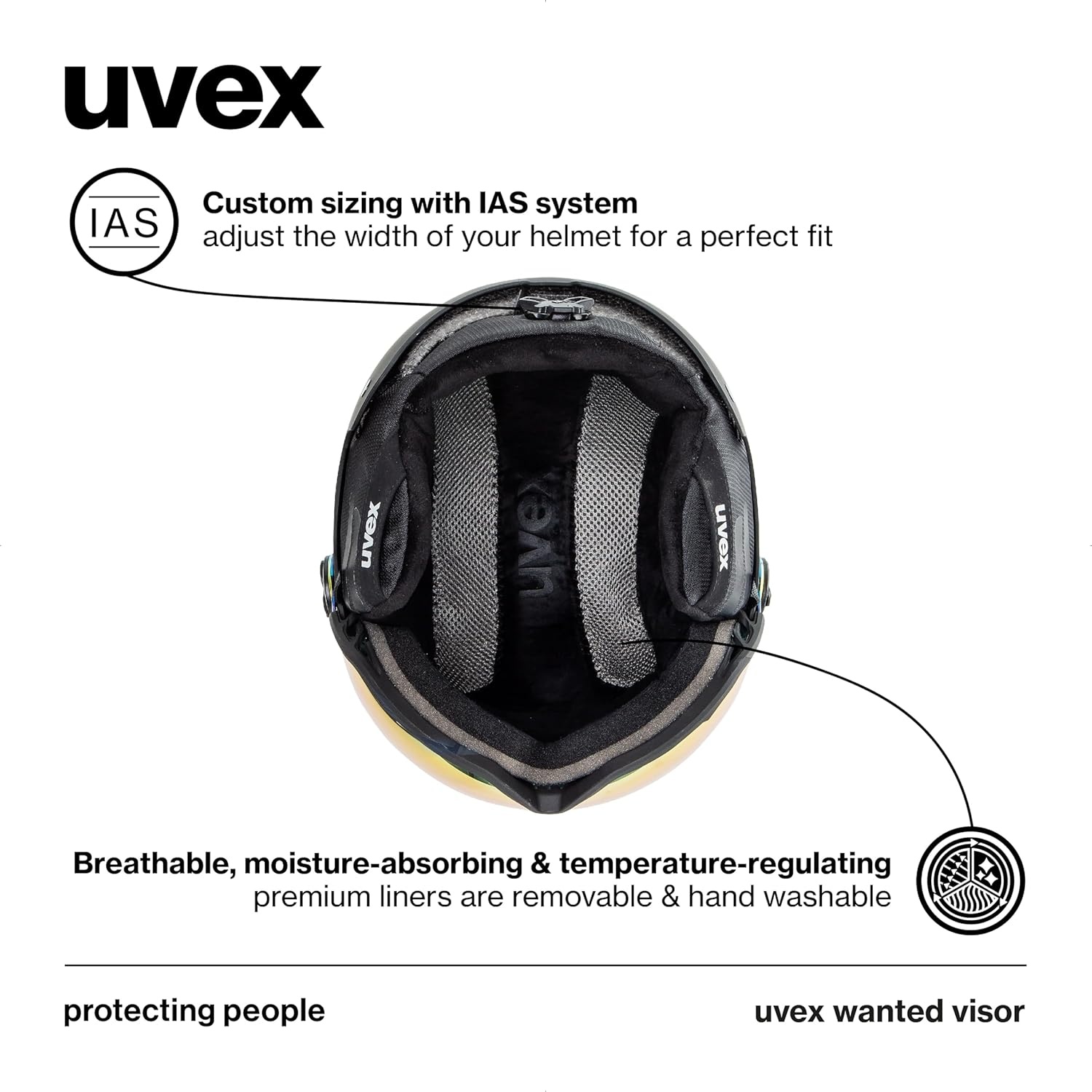 Uvex Skihelm met Vizier - Heren & Dames (54-58cm) - 35% Korting