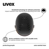 Uvex Skihelm met Vizier - Heren & Dames (54-58cm) - 35% Korting