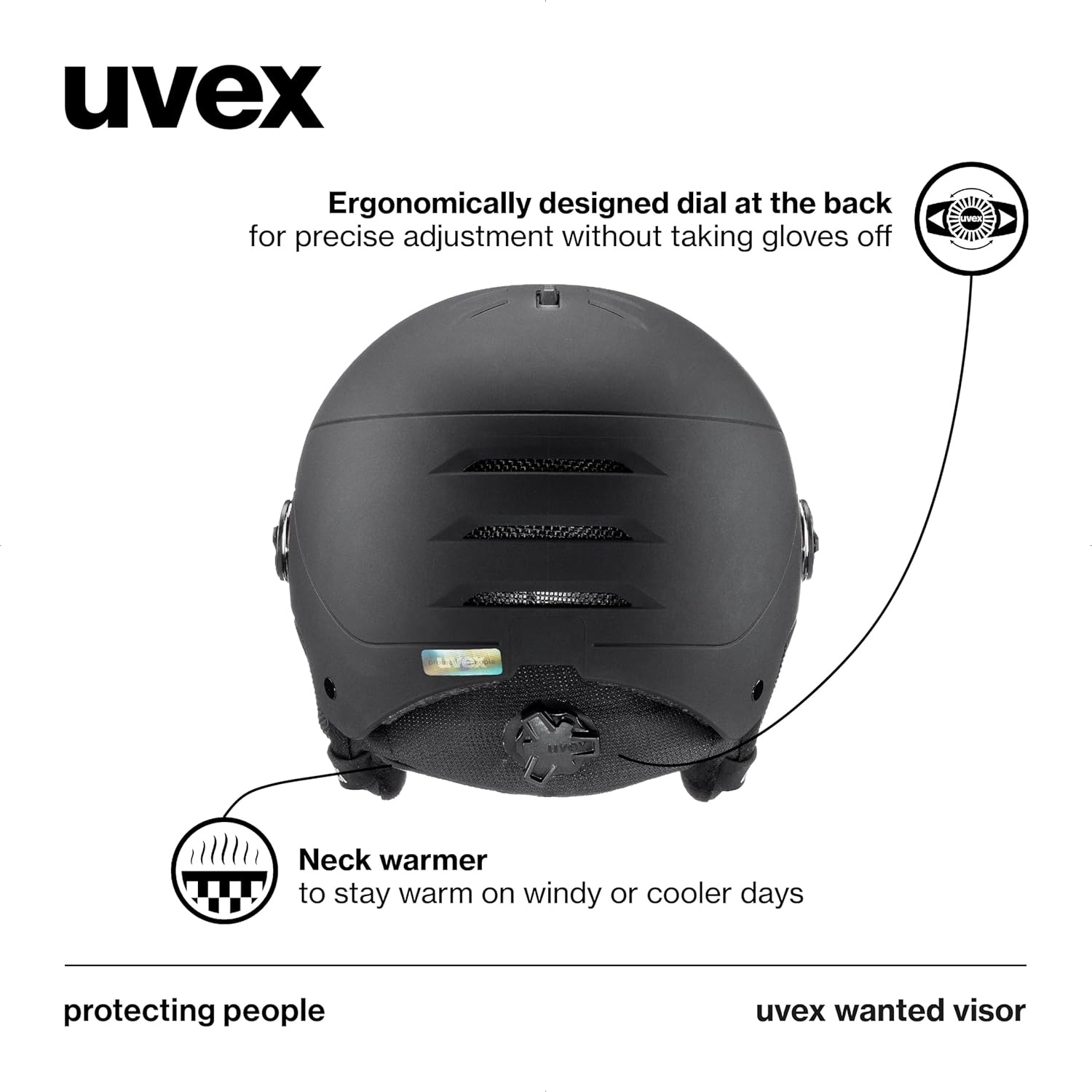 Uvex Skihelm met Vizier - Heren & Dames (54-58cm) - 35% Korting