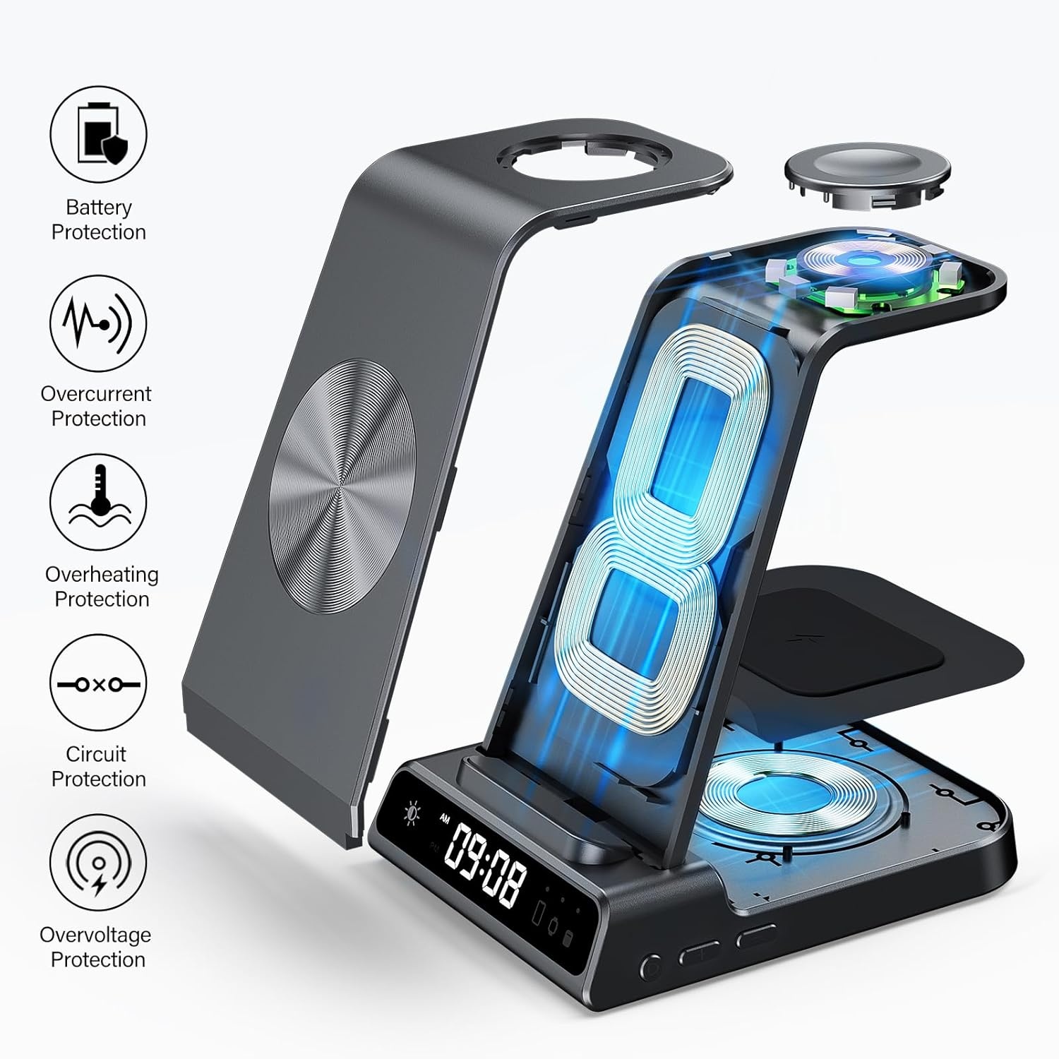 3-in-1 Draadloos Laadstation Samsung Galaxy & Watch - 34% Korting