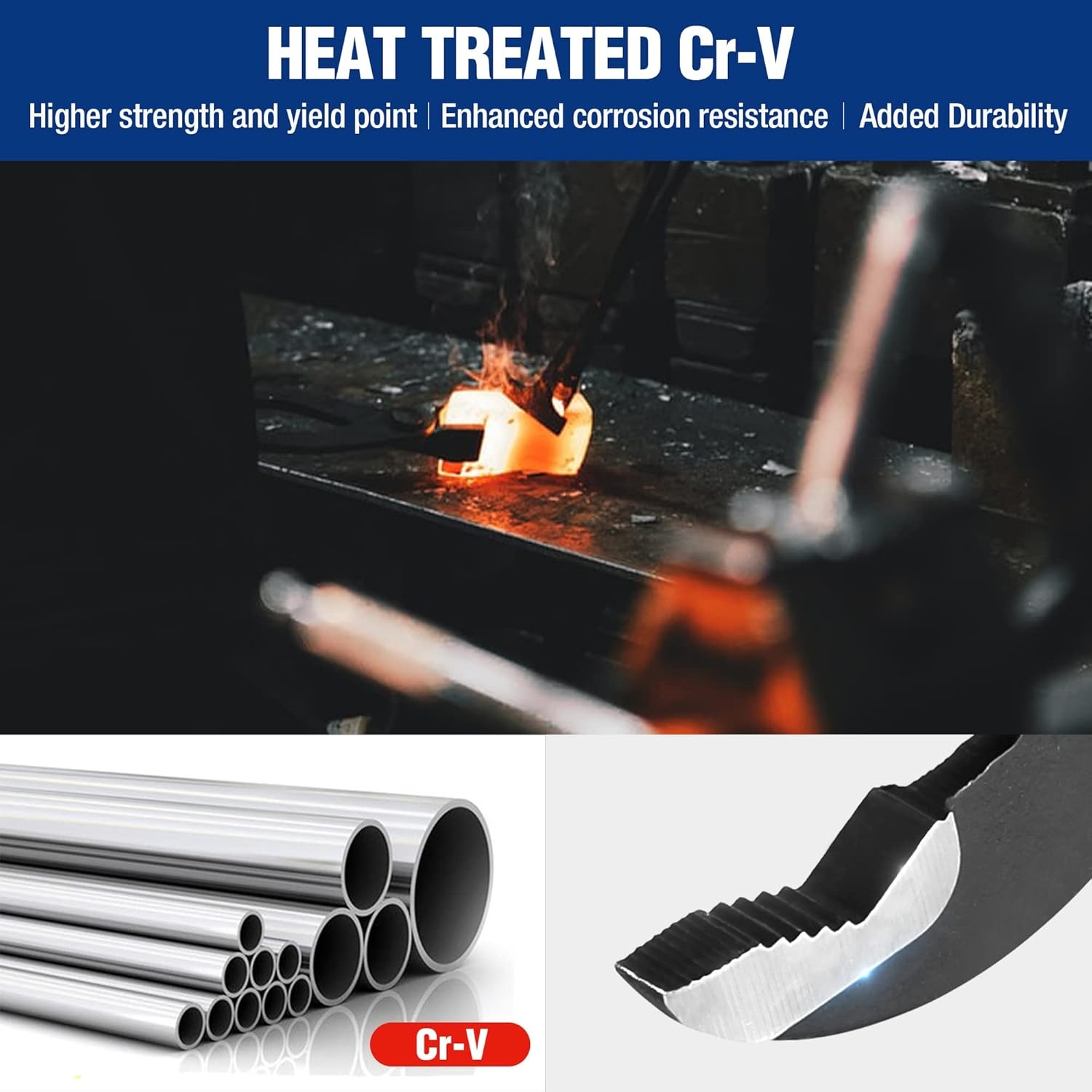 Waterpomptang 180mm Cr-V Staal met Snelsluiting - 27% Korting!