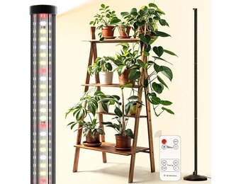 Staande LED Plantenlamp 24W Volledig Spectrum - 165cm - 29% Korting
