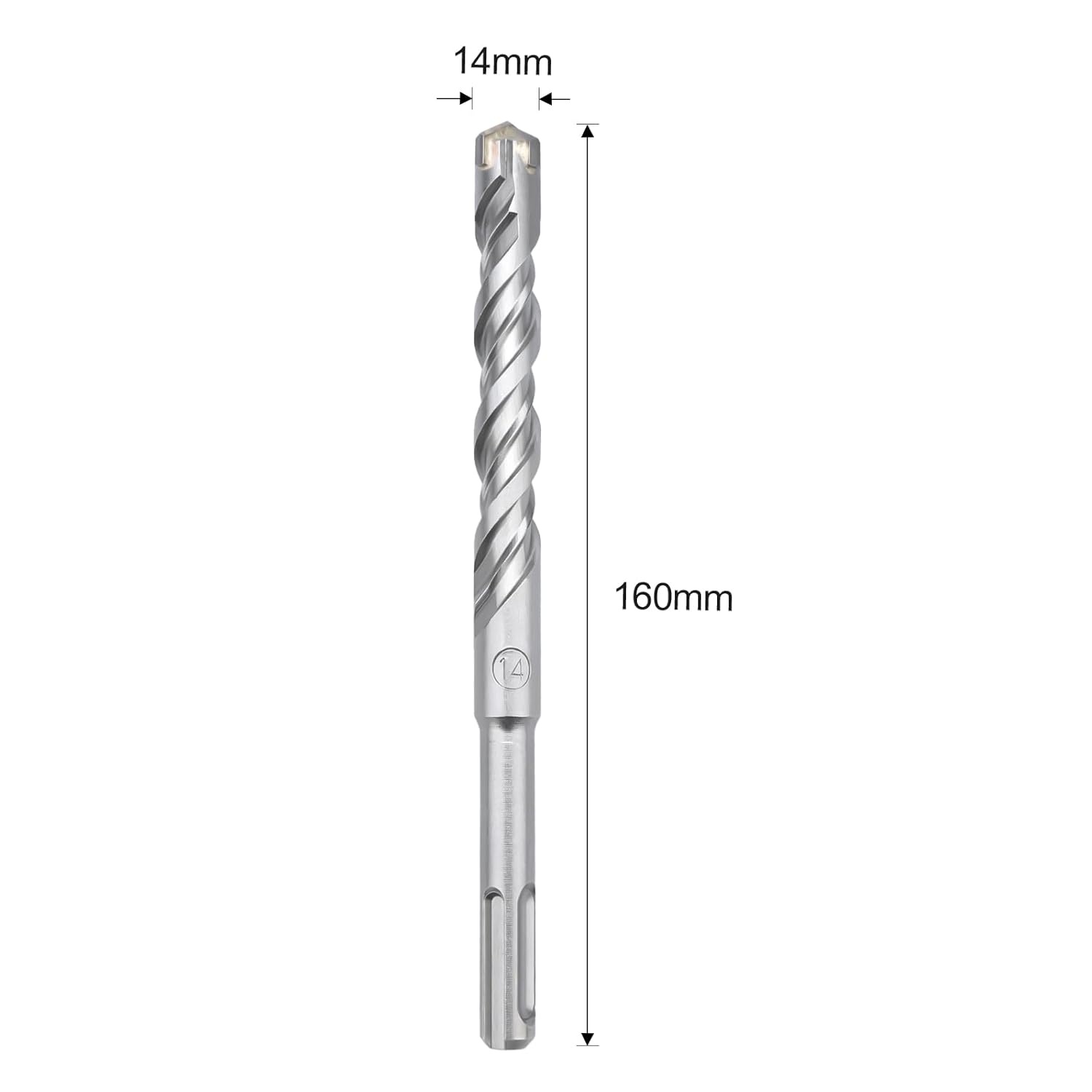 Hamerboor SDS Plus 14x160mm - Beton, Steen & Natuursteen - 29% Korting