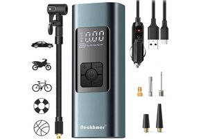 Mini Luchtcompressor 150 PSI, 6000mAh Powerbank, LED