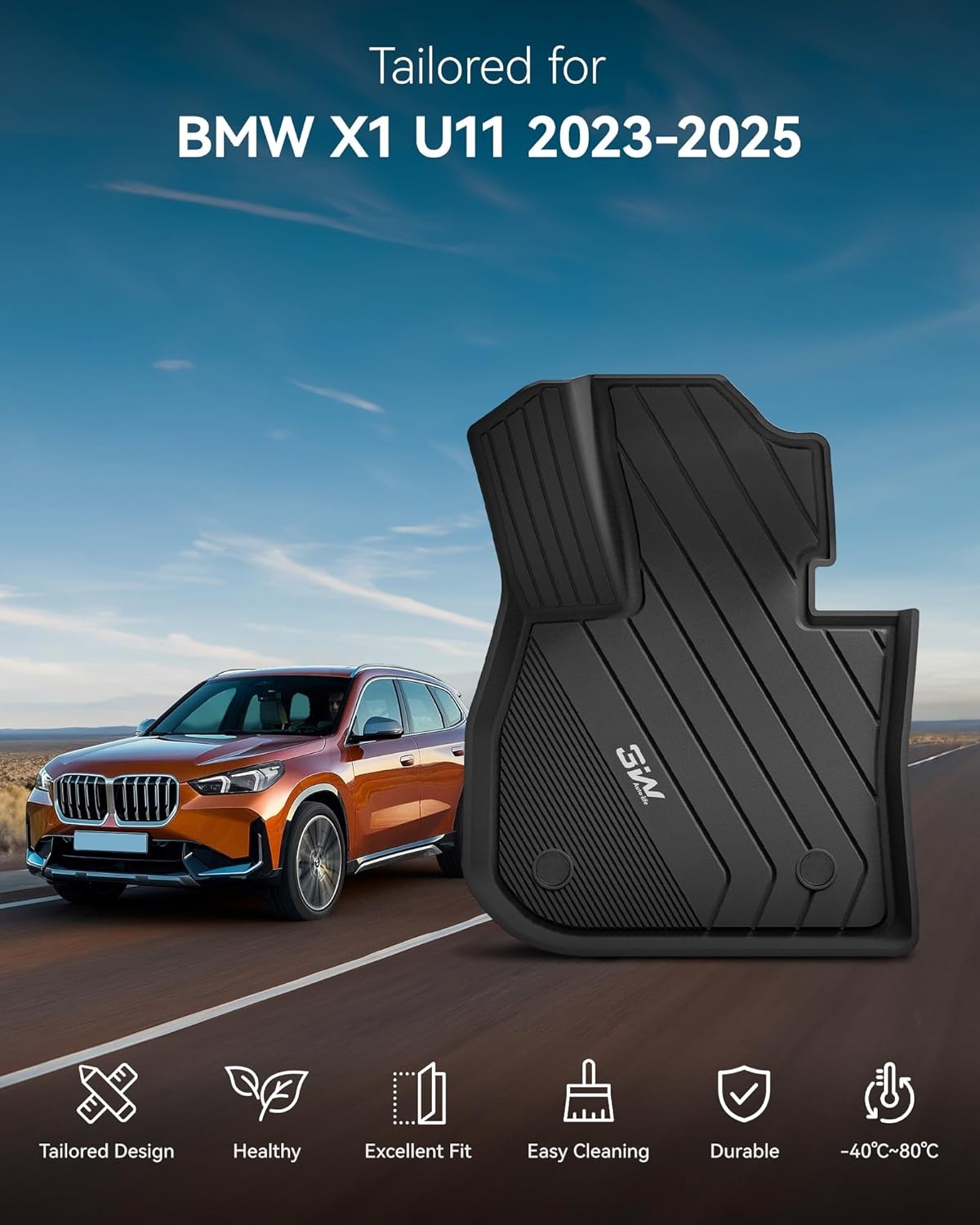 Vloermatten TPE BMW X1 U11 2023-2026 (76% Korting!)