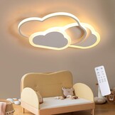 Dimbaar LED Plafondlamp Wolken - Kinderkamer - 32W - 34% Korting!