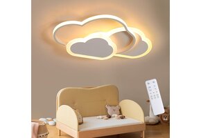 Dimbaar LED Plafondlamp Wolken - Kinderkamer - 32W - 34% Korting!