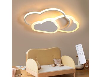 Dimbaar LED Plafondlamp Wolken - Kinderkamer - 32W - 34% Korting!