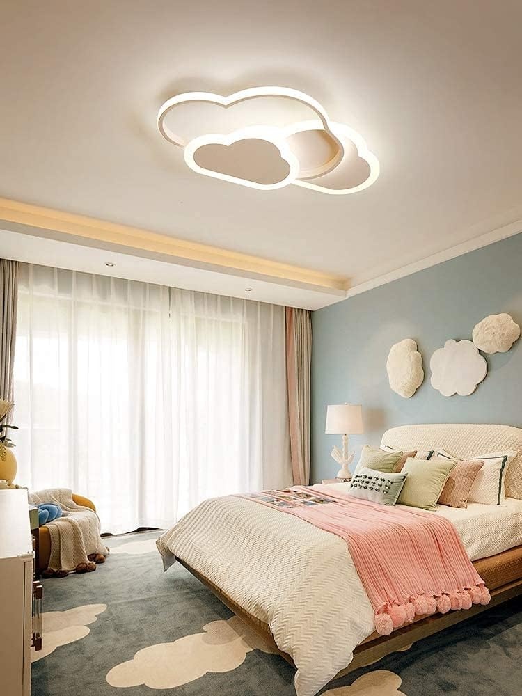 Dimbaar LED Plafondlamp Wolken - Kinderkamer - 32W - 34% Korting!