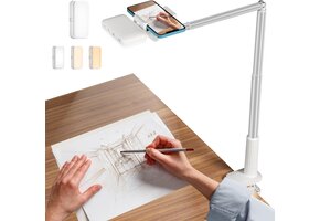 Overhead Telefoonhouder met Ringlicht & Verstelbare Arm (34% Korting)