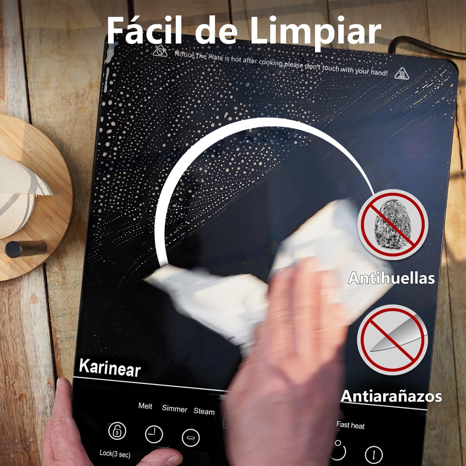 Keramische Kookplaat 1 Pit met Timer & Kinderslot - 34% Korting