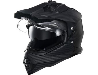 Motorcrosshelm met Dubbel Vizier & Zonneklep - ECE Goedgekeurd