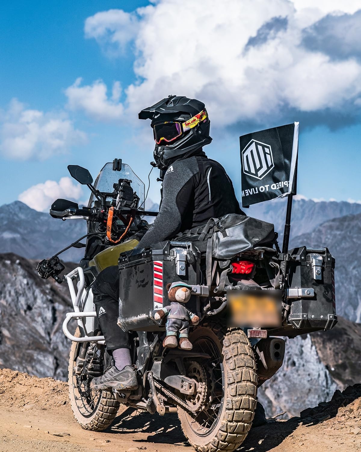 Motorcrosshelm met Dubbel Vizier & Zonneklep - ECE Goedgekeurd