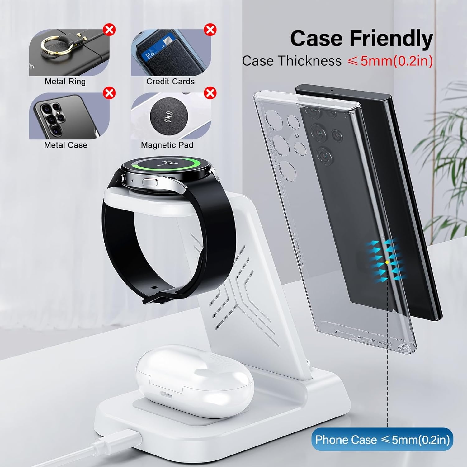 3-in-1 Samsung Draadloos Laadstation - 34% Korting!
