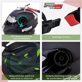 Modulaire Motorhelm met Dubbel Vizier - 34% Korting