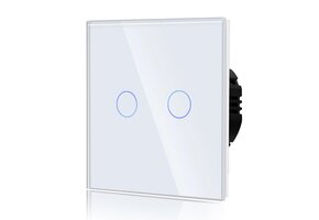 Touch Wandlichtschakelaar 2-voudig Wit - 67% Korting!
