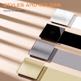 Touch Wandlichtschakelaar 2-voudig Glas 28% Korting!