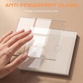 Touch Wandlichtschakelaar 2-voudig Glas 28% Korting!