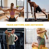 Weerstandsbanden Set (6 Niveaus) - Fitness, Yoga, Pilates