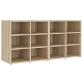 VidaXL Schoenenkasten Sonoma Eiken (2 stuks) - 34% Korting!