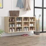 VidaXL Schoenenkasten Sonoma Eiken (2 stuks) - 34% Korting!