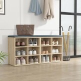 VidaXL Schoenenkasten Sonoma Eiken (2 stuks) - 34% Korting!