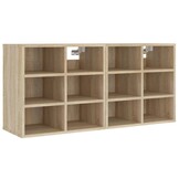 VidaXL Schoenenkasten Sonoma Eiken (2 stuks) - 34% Korting!