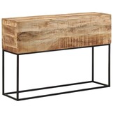 Wandtafel 110x30x75 cm Massief Mangohout & IJzer - 35% Korting!