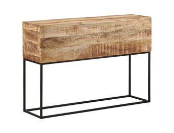 Wandtafel 110x30x75 cm Massief Mangohout & IJzer - 35% Korting!