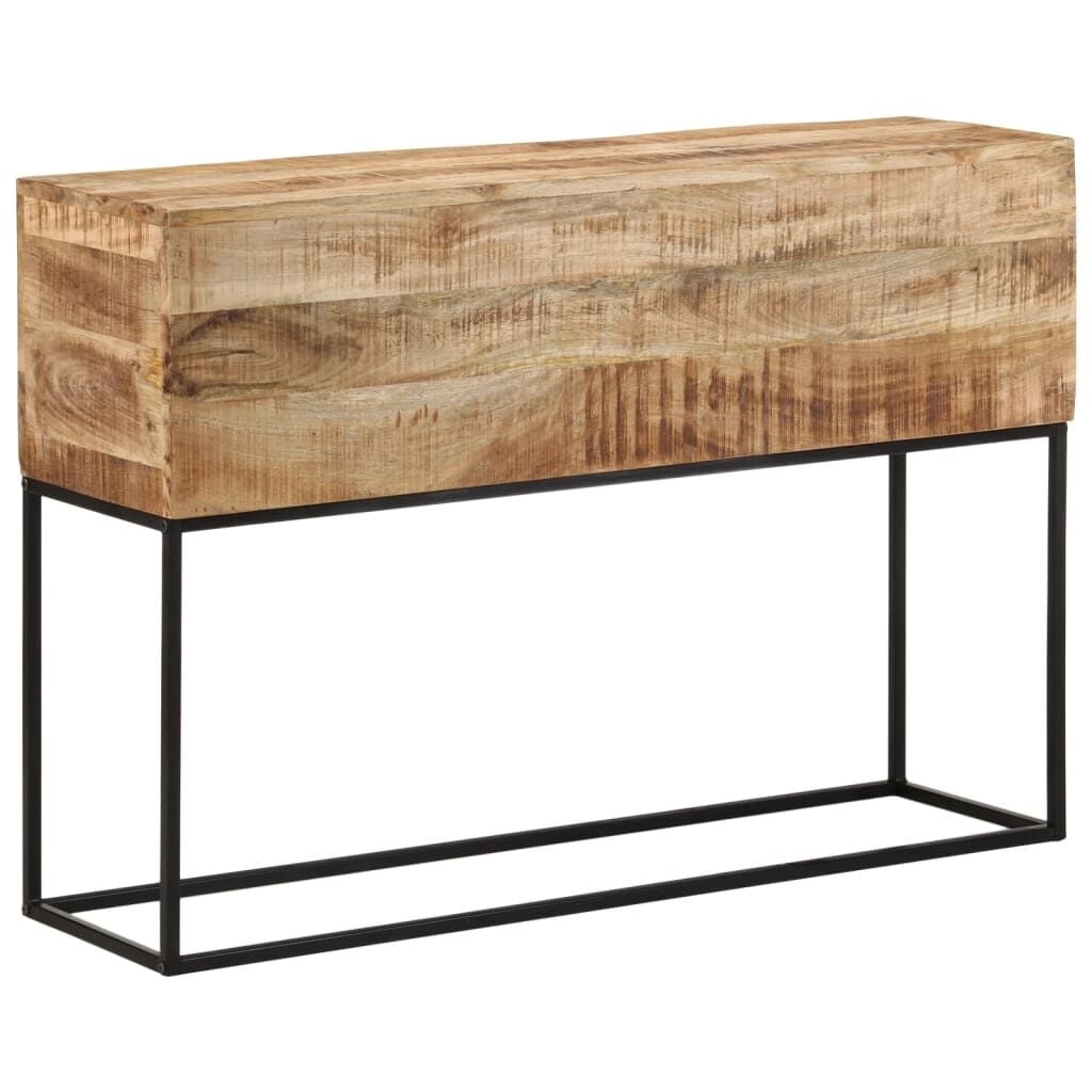 Wandtafel 110x30x75 cm Massief Mangohout & IJzer - 35% Korting!
