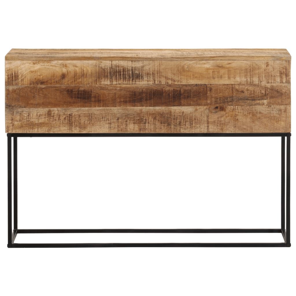 Wandtafel 110x30x75 cm Massief Mangohout & IJzer - 35% Korting!