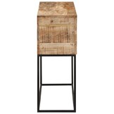 Wandtafel 110x30x75 cm Massief Mangohout & IJzer - 35% Korting!