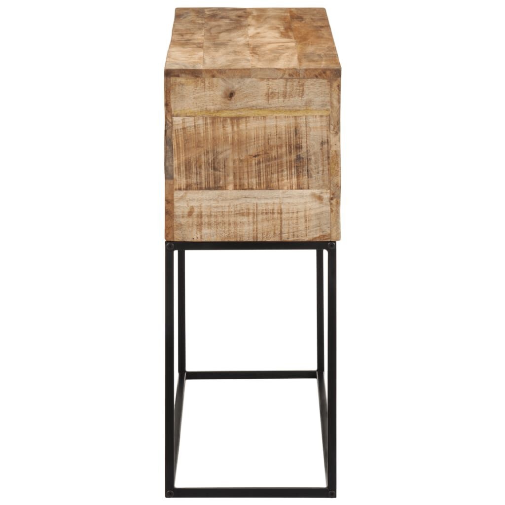 Wandtafel 110x30x75 cm Massief Mangohout & IJzer - 35% Korting!