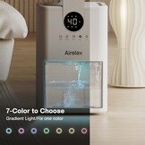 Airelax Luchtontvochtiger 1000ml - Fluisterstil & 7-kleuren Nachtlampje (28% Korting)