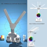 Draadloze LED Bureaulamp Kinderen 3 Kleuren, Klok & Penhouder | 33% Korting