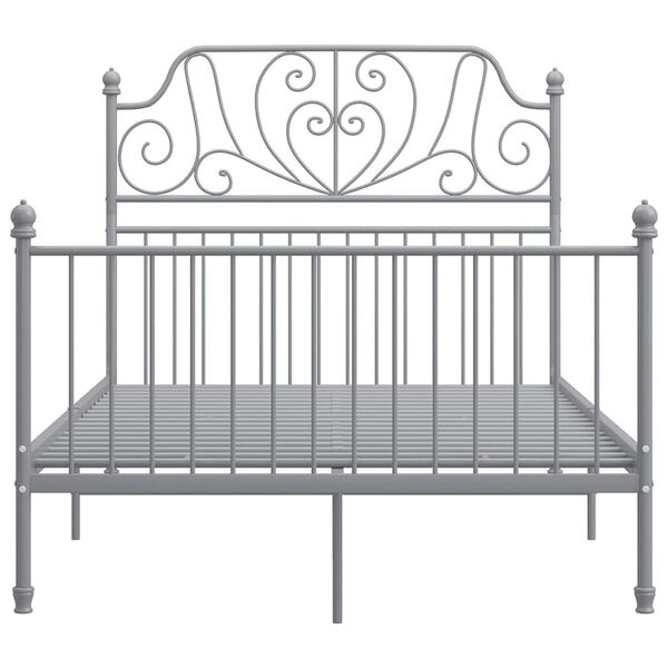 vidaXL Bedframe Metaal Grijs 120x200 cm - 35% Korting